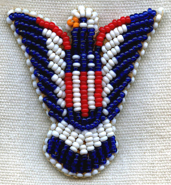 WWII Navajo-Made Patriotic V for Victory Pin<p>NOT CURRENTLY AVAILABLE