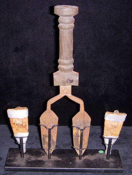 1930s West African Two-Bladed Knife