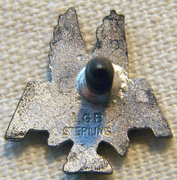 WWII American Airlines 1 Year of Service Sterling Pin by Balfour
