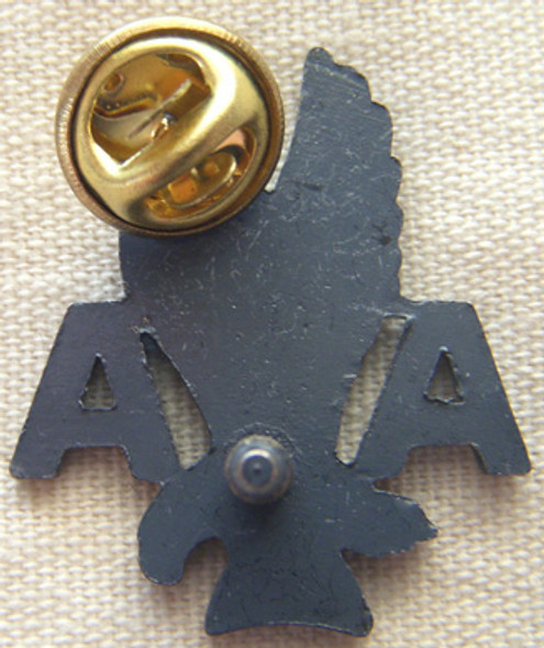 1980s American Airlines Sterling Flight Attendant Hat Badge 6th Issue (<5 Yrs Service)