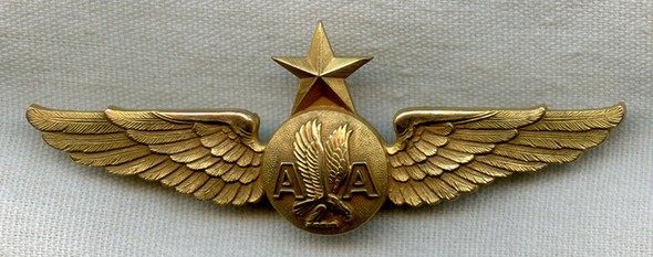 Gold-Filled American Airlines Captain Wing by Balfour