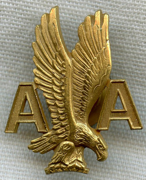 American Airlines Flight Attendant Hat Badge 6th Issue (5+ Years Service)
