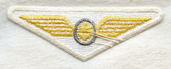 Rare Ca. 1961-67 Continental Airlines First Officer Wing for Shirt