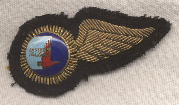 Rare 1940s Eastern Air Lines Flight Attendant Hat Wing