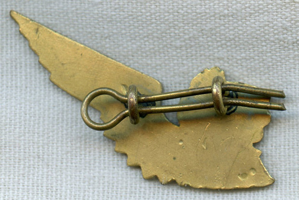 Late 1940s British Overseas Airways Corp. (BOAC) Flight Attendant Cap Badge