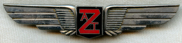 Circa Early 1960s Zantop Air Transport (ZAT) Flight Engineer Wing 2nd Issue