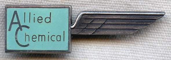 1960s Allied Chemical Corporation Flight Attendant Wing in Sterling