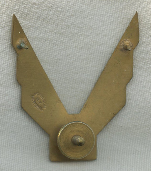Johns Manville 1960s Corporate Pilot Hat Badge