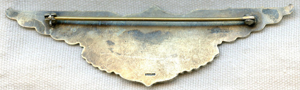 Stunning 1942 Colonial Airlines Pilot Wing 1st Issue Jacket Size in Sterling