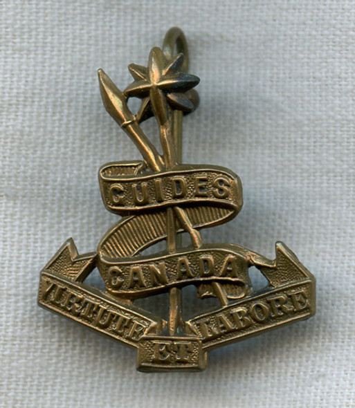 Rare WWI Canadian Corps of Guides Collar Insignia