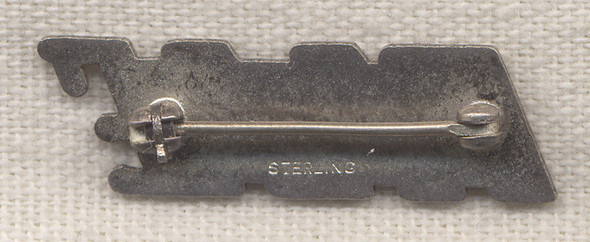 Rare WWII Pan American Air Ferries (PAAF) Collar Insignia in Sterling