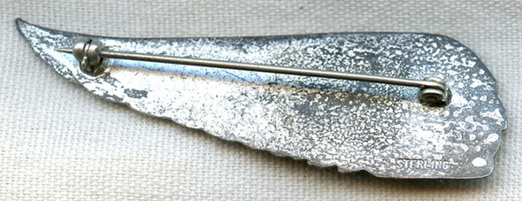 Rare 1940s Western Air Lines (WAL) Stewardess Hat Badge in Sterling