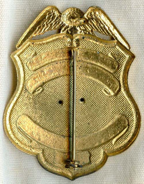 Rare Lt. Rank 1940s General Motors Hydra-Matic Plant Protection Badge