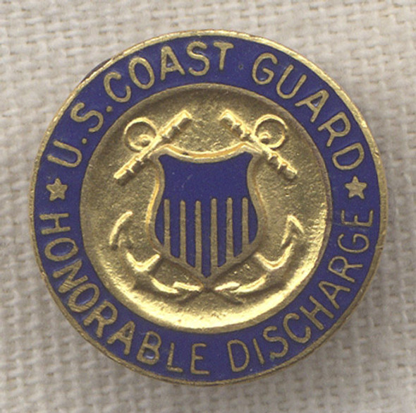 Early US Coast Guard Honorable Discharge Pin