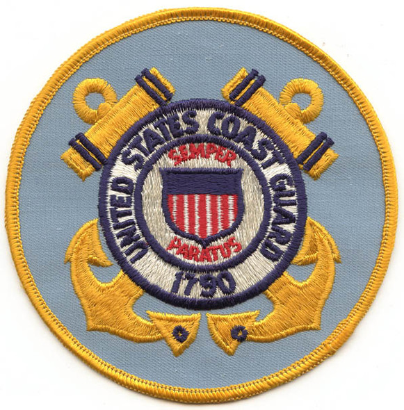 1970s US Coast Guard (USCG) Patch on Twill