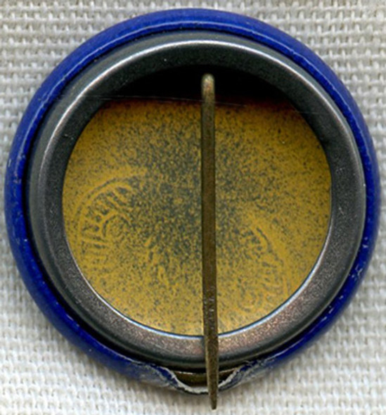 Early 1950s Reddy Kilowatt "The Mighty Atom" Promotional Celluloid Pin