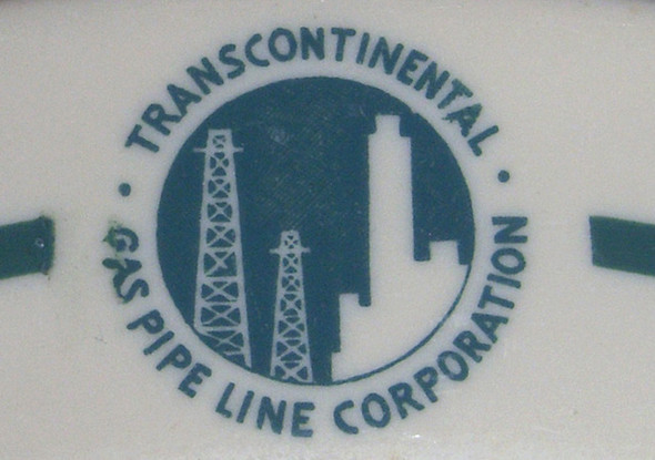 1961 Transcontinental Gas Pipe Line Corp. Dinner Plate by Shenango <p> NO LONGER AVAILABLE