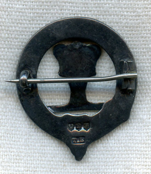 Hallmarked Silver Scottish Clan Badge for the Clan Robertson (Clan Donnachaidh) Stamped 1936