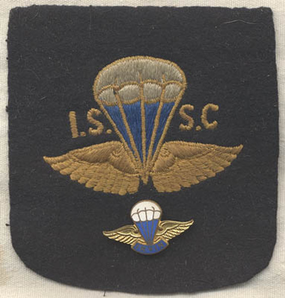 Beautiful, Rare Irvin Parachute "Silk Shute Club" Patch and Pin.