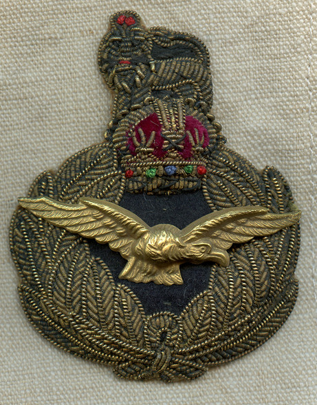 WWII Royal Air Force (RAF) General Officer Cap Badge