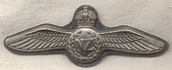 WWII Metal Royal New Zealand Air Force Pilot Wing
