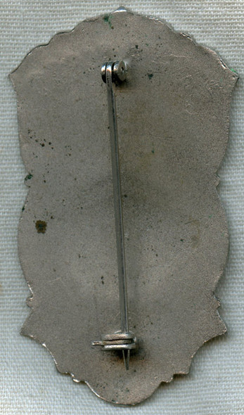 1930s-40s Boston (Massachusetts) Fire Department Fire Lines Badge for Boston Globe Reporter