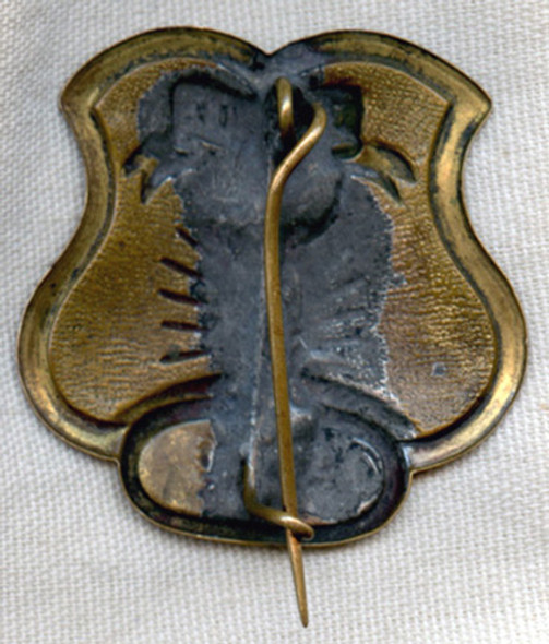 Ext. Rare 1850s-60s Charlestown, Mass. Fire Dept. Ranking Member Badge