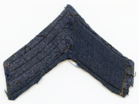 WWII Royal Air Force (RAF) Corporal Stripe Dark Blue Embroidery