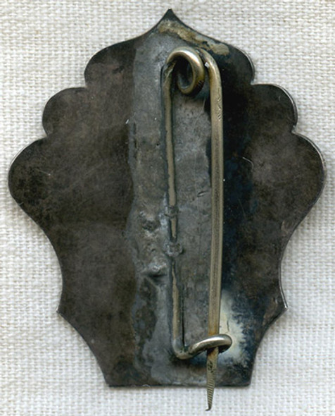 Hand Engraved 1870s Steam Fire Engine Co. #1 (RI Ones) Engineer Badge from Westerly FD