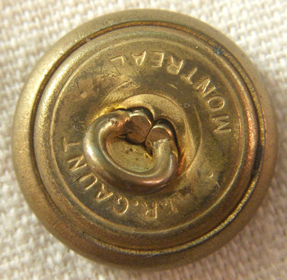 Small WWII Royal Canadian Air Force (RCAF) Uniform Button by J. R. Gaunt Montreal