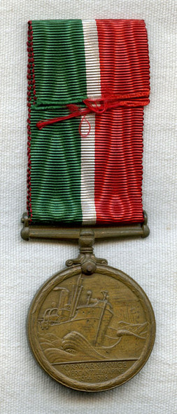 WWI Mercantile Marine Service Medal Named to Frederick Gardner