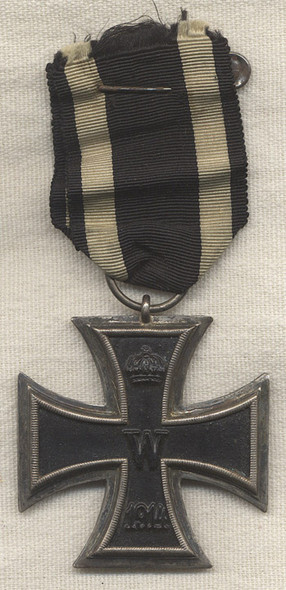 WWI Iron Cross 2nd Class with Original Safety Pin Attachment