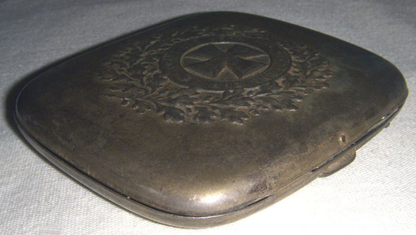WWI Imperial German Cheroot Case with 1916 Iron Cross
