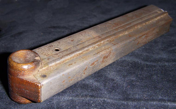WWI German Luger Ammunition Clip with Numbered Wooden Bottom