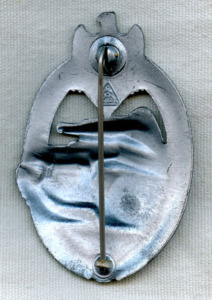 High Quality Silver Panzer Assault Badge by A.S.