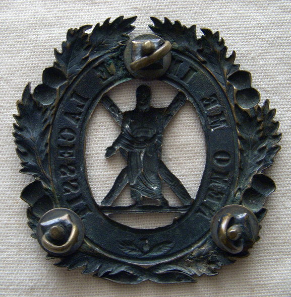 Circa 1854-1855 1st Regiment of Foot (Royal Scots) Cartouche Box Plate Crimean War Era