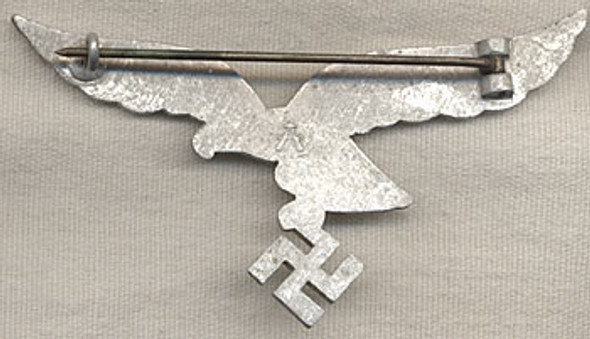 WWII Luftwaffe Summer Dress Officers Pin-on Breast Eagle Badge