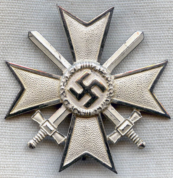 Mint German War Merit Cross 1st Class with Swords Wilhelm Deumer Mark in Detlev Niemann