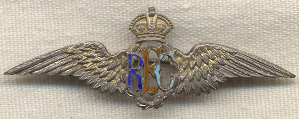 Ca. 1916-1917 Date-Marked Royal Flying Corps (RFC) Sweetheart Wing