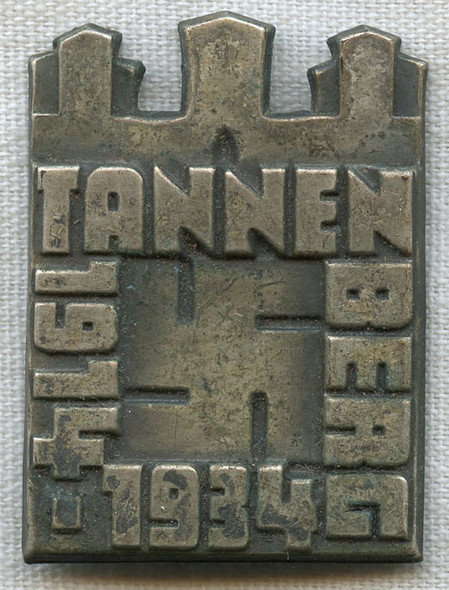 Great Boldly Graphic Nazi Tinnie Commemorating 20th Anniversary of Victory at Tannenburg