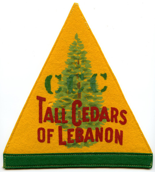 Large 1930s CCC (Civilian Conservation Corps) Jacket Patch for Tall Cedars in Nice Condition