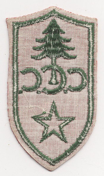 1930Õs Civilian Conservation Corps Field Leader Rate Patch, Green on Red.