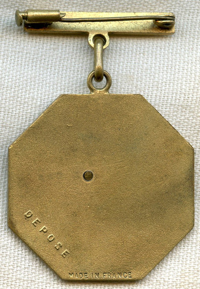 Wonderful Early WWII Aid to France Donation Medal with US as Plane - Only One I've Seen!