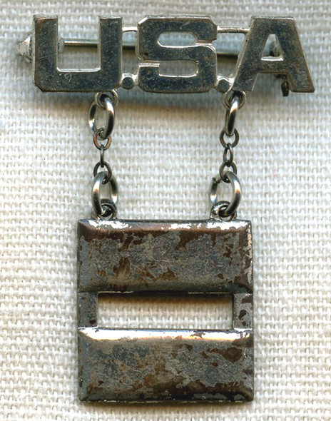 Sterling WWII US Army Captain Sweetheart Pin <p> NO LONGER AVAILABLE