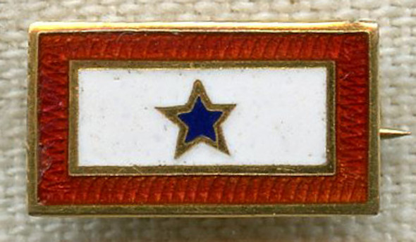 WWI 10 Karat Gold "Son-In-Service" Pin with Mark