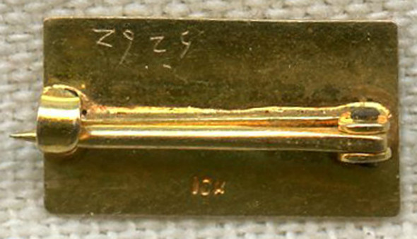 WWI 10 Karat Gold "Son-In-Service" Pin with Mark