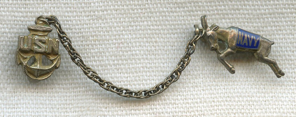 1930s-WWII US Navy/Naval Academy Sports Sweetheart Pin in Sterling