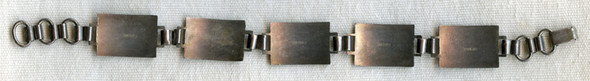 Sterling WWII Allied "Son-In-Service" Bracelet with Enameled Flags