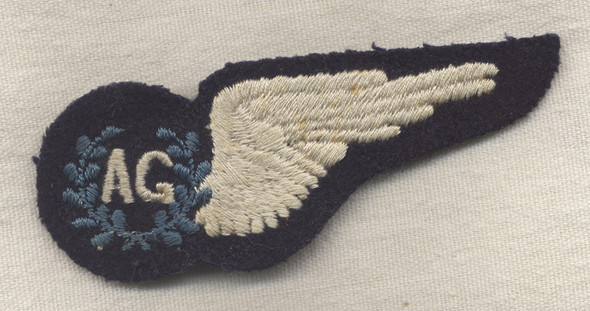 WWII Royal Australian Air Force (RAAF) Air Gunner Wing