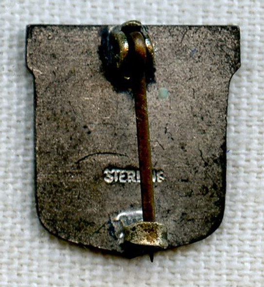 Sterling WWII United Service Organizations (USO) Service Pin